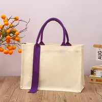 Canvas Bag In Stock MUJI Three-Dimensional Canvas Bag With Gift Float Enamelling Ribbon Portable Film Canvas Bag sku image 39