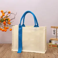 Canvas Bag In Stock MUJI Three-Dimensional Canvas Bag With Gift Float Enamelling Ribbon Portable Film Canvas Bag sku image 41