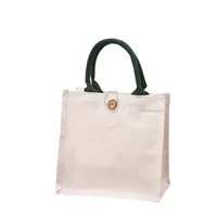 Canvas Bag In Stock MUJI Three-Dimensional Canvas Bag With Gift Float Enamelling Ribbon Portable Film Canvas Bag main image 4