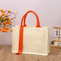 Canvas Bag In Stock MUJI Three-Dimensional Canvas Bag With Gift Float Enamelling Ribbon Portable Film Canvas Bag sku image 40