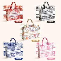 In Stock Three-Dimensional Pocket Custom Printed Logo Canvas Bag Custom Large Capacity Portable Cotton Shopping Bag Eco-friendly Bag Pattern main image 2