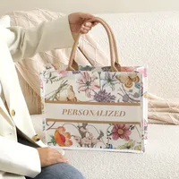 In Stock Three-Dimensional Pocket Custom Printed Logo Canvas Bag Custom Large Capacity Portable Cotton Shopping Bag Eco-friendly Bag Pattern main image 1