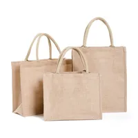 Linen Bag Customized Wholesale Coarse Linen Fine Linen Imitation Linen Film Customized Printing Logo Canvas Small Pocket Sack main image 3
