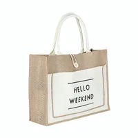 Linen Bag Customized Wholesale Coarse Linen Fine Linen Imitation Linen Film Customized Printing Logo Canvas Small Pocket Sack main image 2