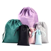 Black Les Raisins Flannel Pouch Pocket Wholesale Jewelry Flannel Bag Headset Flannel Storage Bag Flannel Bag Customized main image 1