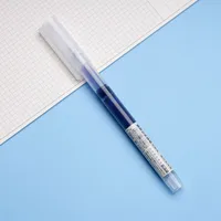 Large Capacity Straight-Liquid Quick-Drying Ballpoint Pen Wholesale Red Black Blue Student Gel Pen Signature Pen Custom Printing Lettering main image 2