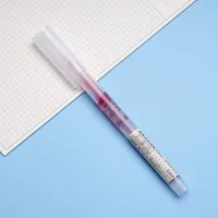 Large Capacity Straight-Liquid Quick-Drying Ballpoint Pen Wholesale Red Black Blue Student Gel Pen Signature Pen Custom Printing Lettering sku image 3