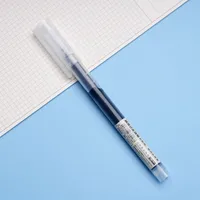 Large Capacity Straight-Liquid Quick-Drying Ballpoint Pen Wholesale Red Black Blue Student Gel Pen Signature Pen Custom Printing Lettering main image 4