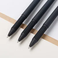 Pen High-End Frosted Business Signature Pen Custom Logo Good-looking Black Pen Ball Pen Gel Pen Advertising Marker Custom main image 4