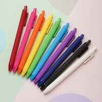 Pen Large Capacity Press Gel Pen Custom Logo Printing Candy Color Black Pen Signature Pen Ballpoint Pen Stationery Wholesale main image 1