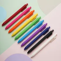 Pen Large Capacity Press Gel Pen Custom Logo Printing Candy Color Black Pen Signature Pen Ballpoint Pen Stationery Wholesale main image 2
