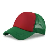 Color Matching Sponge Mesh Cap Printed Logo Advertising Cap Factory Wholesale Tourist Hat Parent-Child Sun-Poof Peaked Cap Baseball Cap main image 1