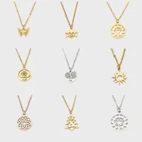 Wholesale Jewelry Fashion Lotus Stainless Steel Necklace main image 1