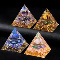 Retro Classic Style Pyramid Resin Epoxy Gravel Crystal Pyramid Decoration Artificial Decorations main image 1