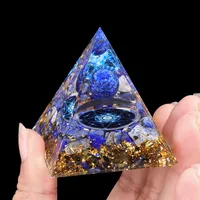 Retro Classic Style Pyramid Resin Epoxy Gravel Crystal Pyramid Decoration Artificial Decorations main image 4