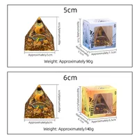 Retro Classic Style Pyramid Resin Epoxy Gravel Crystal Pyramid Decoration Artificial Decorations main image 5