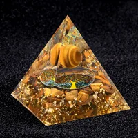 Retro Classic Style Pyramid Resin Epoxy Gravel Crystal Pyramid Decoration Artificial Decorations sku image 3