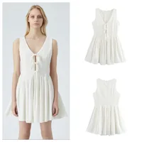 Women's Tank Dress Casual Elegant Streetwear V Neck Sleeveless Solid Color Above Knee Holiday Banquet Travel main image 1