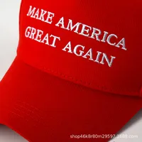 Flag Embroidered Peaked Cap Custom Cotton Fashion Sun Hat Trump Election Baseball Cap Cross-Border Factory Wholesale main image 4