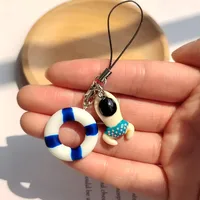 1 Piece Cute Multicolor Alloy Resin Unisex Stretch Adjustable Bag Pendant Mobile Phone Chain Keychain main image 3