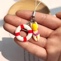 1 Piece Cute Multicolor Alloy Resin Unisex Stretch Adjustable Bag Pendant Mobile Phone Chain Keychain main image 4