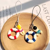 1 Piece Cute Multicolor Alloy Resin Unisex Stretch Adjustable Bag Pendant Mobile Phone Chain Keychain main image 2