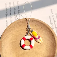 1 Piece Cute Multicolor Alloy Resin Unisex Stretch Adjustable Bag Pendant Mobile Phone Chain Keychain sku image 4