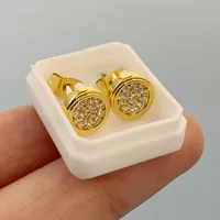 1 Pair Elegant Lady Simple Style Pentagram Round Butterfly 304 Stainless Steel Ear Studs sku image 6