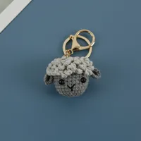 1 Piece Cute Sheep Yarn Unisex Bag Pendant Keychain sku image 1