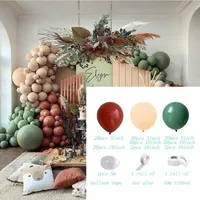 Retro Vintage Balloon Chain Suit Inflatable Latex Balloons For Wedding Party Birthday Archway Decorations sku image 54