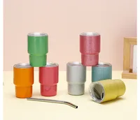 304 Stainless Steel 2oz Mini Tass Straw Thermal Insulation Cup Cup Espresso Coffee Cup Water Cup main image 1