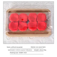 Wedding Celebration Supplies 1000 Pieces Non-Woven Fabric Rose Petal Decorative Artificial Flowers Wedding Room Decoration Petals main image 3