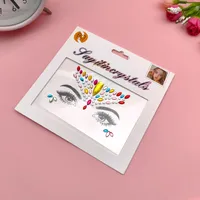 Children's Music Festival Makeup Special Effects Eye Face Water Drill Stickers Corner Eye Eyebrow Heart Stickers Performance sku image 6