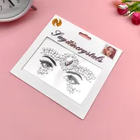 Children's Music Festival Makeup Special Effects Eye Face Water Drill Stickers Corner Eye Eyebrow Heart Stickers Performance sku image 2