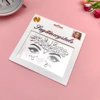 Children's Music Festival Makeup Special Effects Eye Face Water Drill Stickers Corner Eye Eyebrow Heart Stickers Performance sku image 4