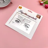 Children's Music Festival Makeup Special Effects Eye Face Water Drill Stickers Corner Eye Eyebrow Heart Stickers Performance sku image 7