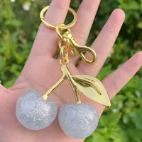 1 Pc/Package Sweet Simple Style Cherry Copper Polishing Unisex Keychain main image 2