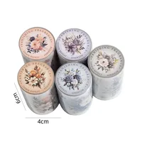 1 Set Plant Flowers School PET Retro Maximalism Artistic Adhesive Tape main image 2