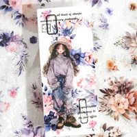 1 Set Plant Flowers School PET Retro Maximalism Artistic Adhesive Tape main image 6