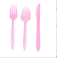 New Cartoon Mermaid Children's Birthday Disposable Cutlery Set Includes Knife Fork Spoon Paper Cup Napkin Paper Plate sku image 6