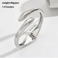 Casual Commute Solid Color Alloy Copper Women's Bangle sku image 3
