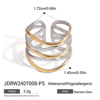 Simple Style Commute Geometric 316 Stainless Steel  Women's Rings sku image 6