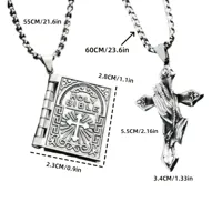 Basic Jesus Titanium Steel Men's Pendant Necklace main image 2