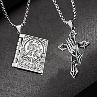 Basic Jesus Titanium Steel Men's Pendant Necklace main image 1