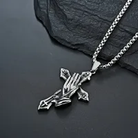 Basic Jesus Titanium Steel Men's Pendant Necklace main image 4