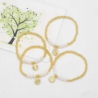 Lady Ethnic Style Simple Style Virgin Mary Copper Inlay Zircon 18K Gold Plated Unisex Bracelets main image 4