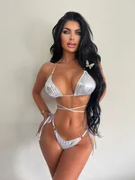 Women's Solid Color 2 Pieces Set Swimwear sku image 4