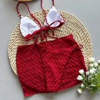 Women's Casual Sexy Solid Color 3 Pieces Set Swimwear main image 3