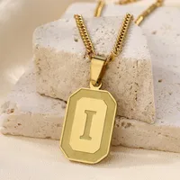 IG Style Letter 304 Stainless Steel Women's Pendant Necklace sku image 8