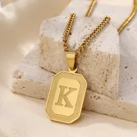 IG Style Letter 304 Stainless Steel Women's Pendant Necklace sku image 10